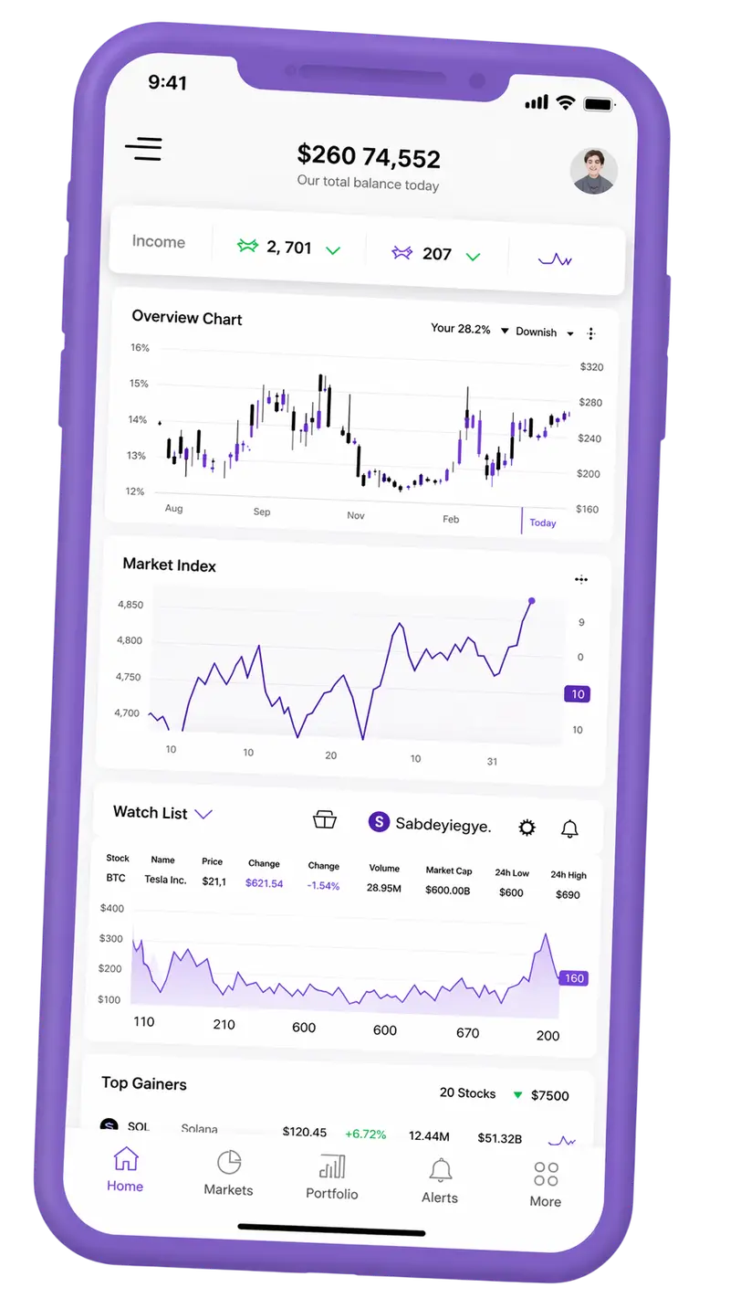 Forge Capmoor trading platform on mobile